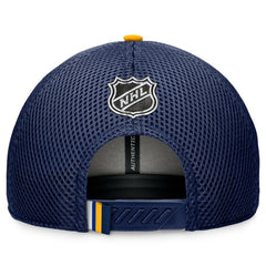 St. Louis Blues Fanatics 2024 NHL Draft On Stage Trucker Adjustable Hat - Navy | Fanatics Lifestyle