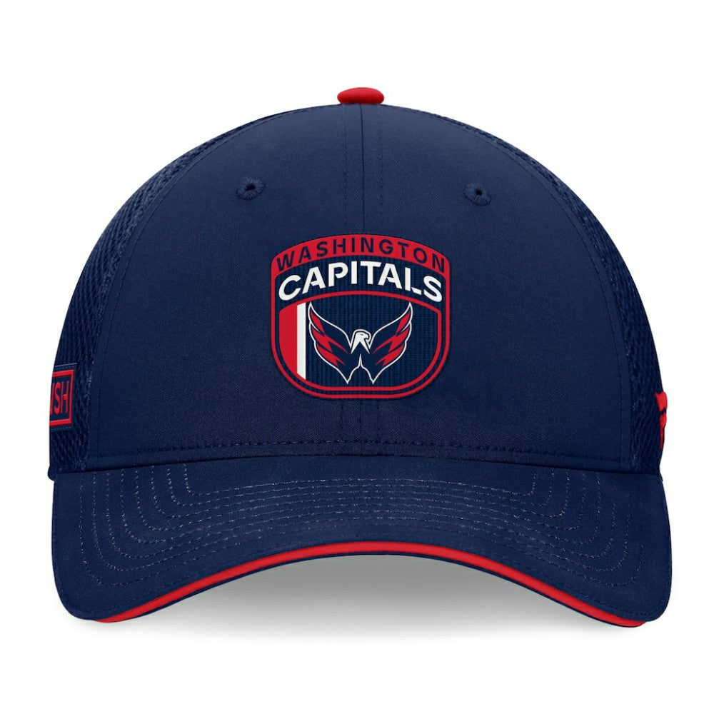 Washington Capitals Fanatics 2024 NHL Draft On Stage Trucker Adjustable Hat - Navy | Fanatics Lifestyle