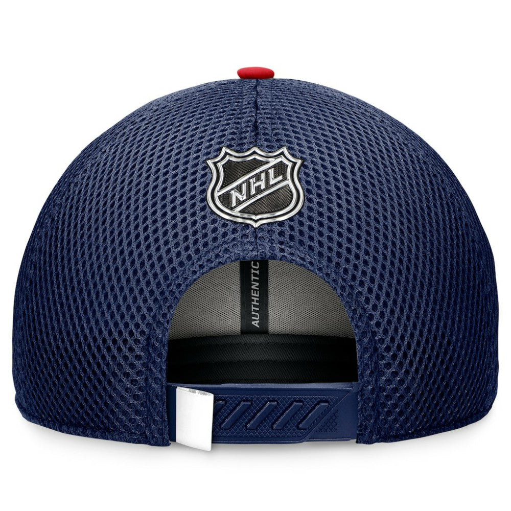 Washington Capitals Fanatics 2024 NHL Draft On Stage Trucker Adjustable Hat - Navy | Fanatics Lifestyle