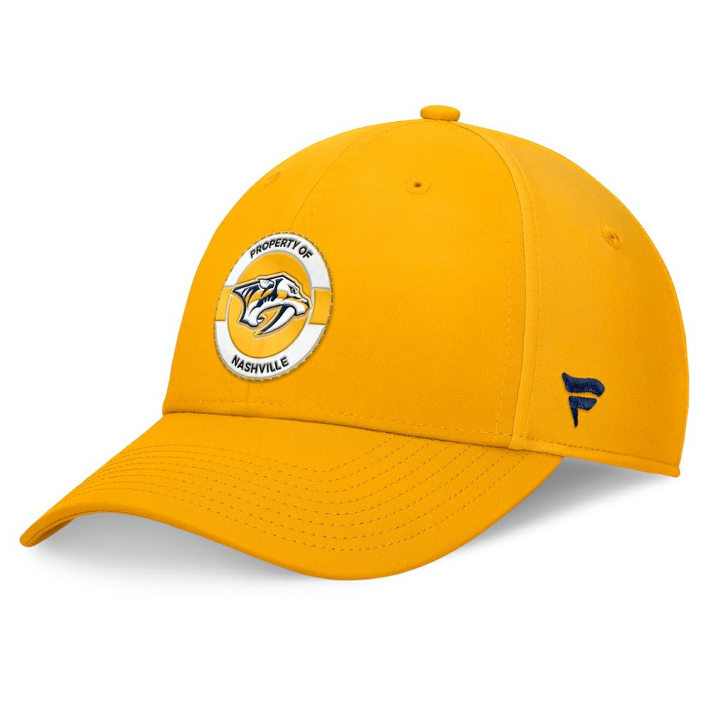 Nashville Predators Fanatics Authentic Pro Training Camp Flex Hat - Gold | Fanatics discount