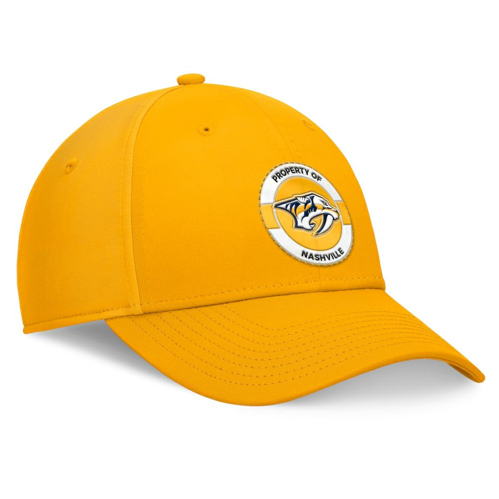 Nashville Predators Fanatics Authentic Pro Training Camp Flex Hat - Gold | Fanatics discount