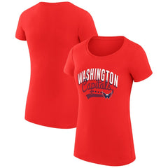 Washington Capitals G-III 4Her by Carl Banks Women's Super-Slim Fit Lightweight Filigree Logo T-Shirt – Red | NHL sale