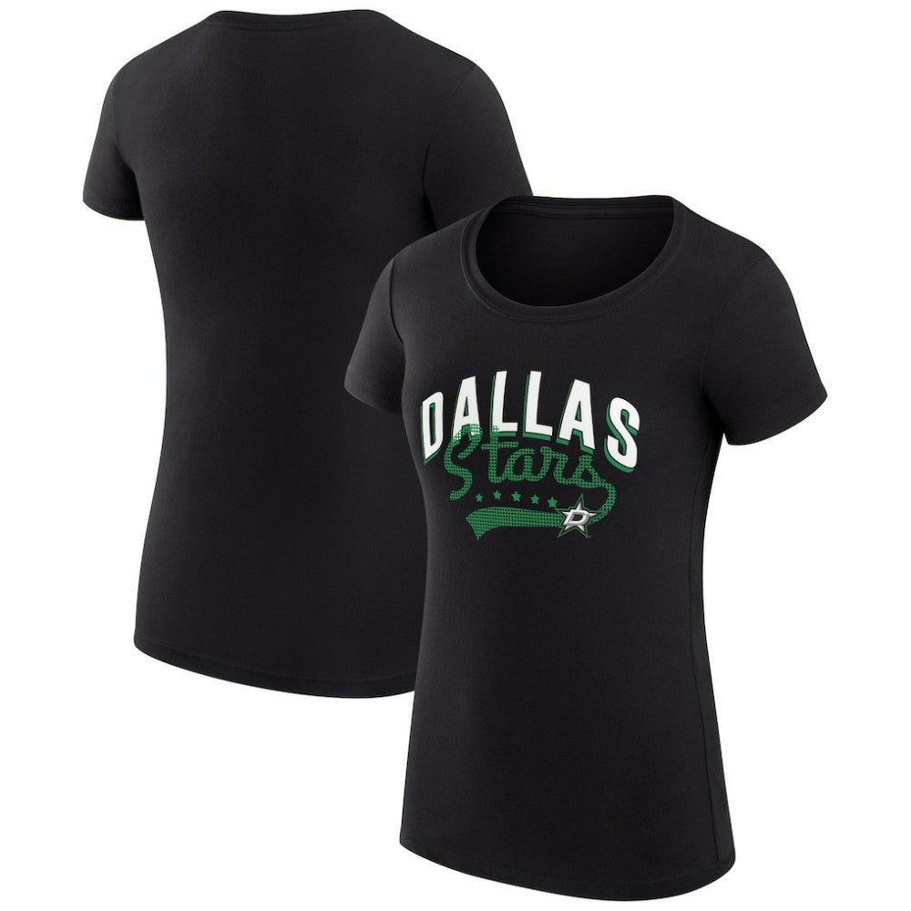 Dallas Stars G-III 4Her by Carl Banks Women's Super-Slim Fit Lightweight Filigree Logo T-Shirt – Black | NHL sale