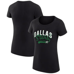 Dallas Stars G-III 4Her by Carl Banks Women's Super-Slim Fit Lightweight Filigree Logo T-Shirt – Black | NHL sale
