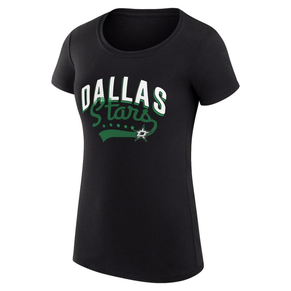 Dallas Stars G-III 4Her by Carl Banks Women's Super-Slim Fit Lightweight Filigree Logo T-Shirt – Black | NHL sale