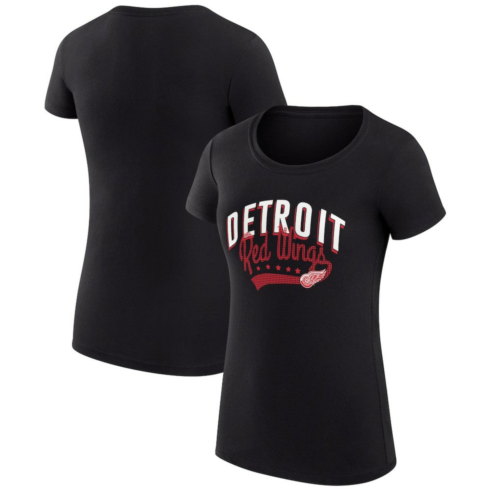 Detroit Red Wings G-III 4Her by Carl Banks Women's Super-Slim Fit Lightweight Filigree Logo T-Shirt – Black | NHL on sale