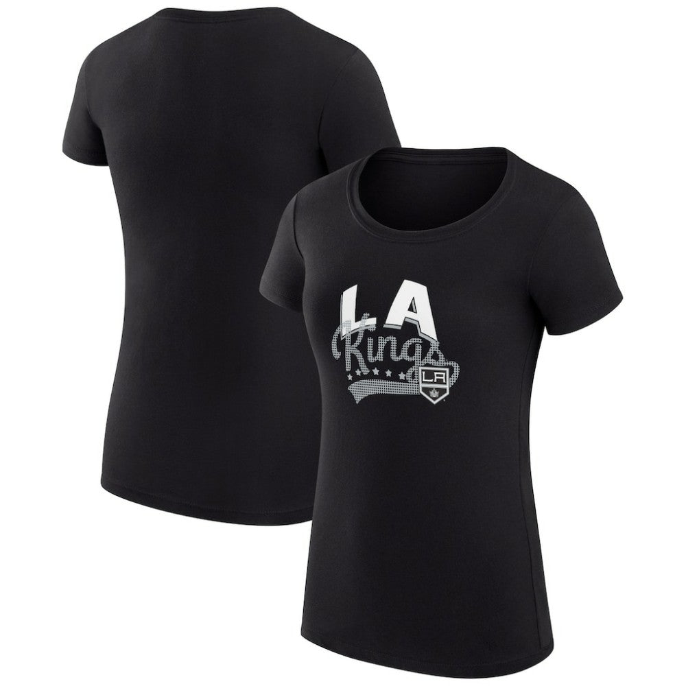 Los Angeles Kings G-III 4Her by Carl Banks Women's Super-Slim Fit Lightweight Filigree Logo T-Shirt – Black | NHL sale