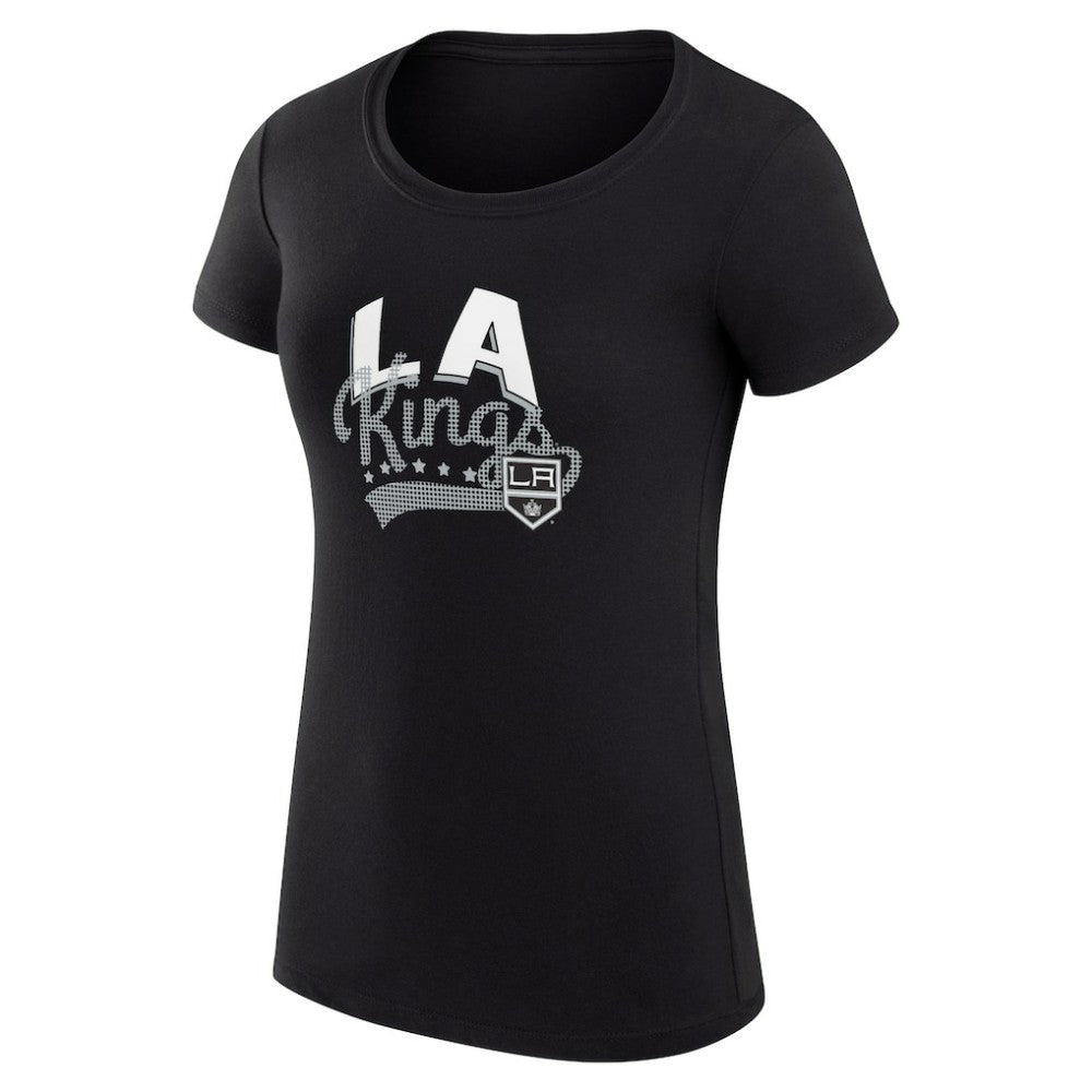 Los Angeles Kings G-III 4Her by Carl Banks Women's Super-Slim Fit Lightweight Filigree Logo T-Shirt – Black | NHL sale