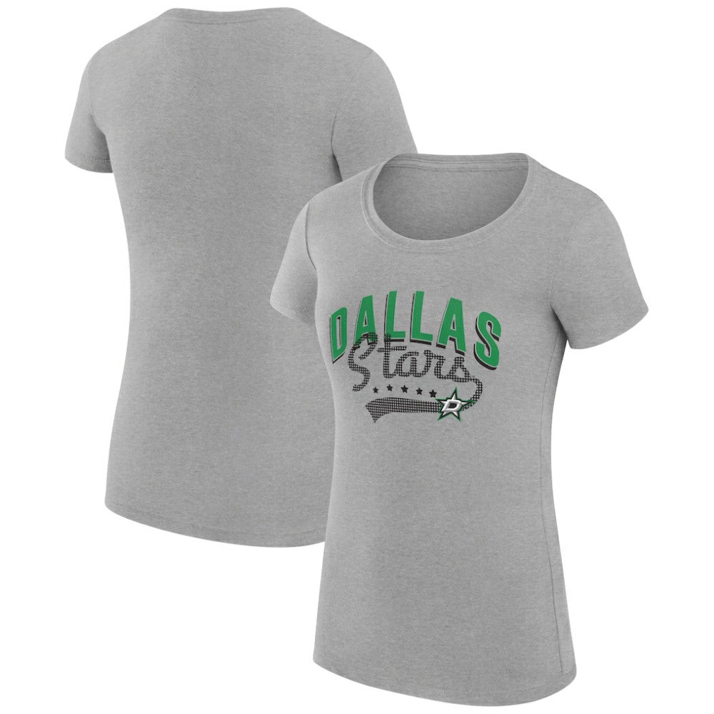 Dallas Stars G-III 4Her by Carl Banks Women's Super-Slim Fit Lightweight Filigree Logo T-Shirt – Gray | NHL Clearance