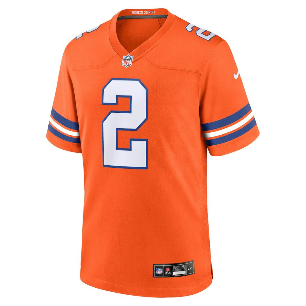 Patrick Surtain II Denver Broncos Mile High Collection 1977 Throwback Player Game Jersey - Orange - Nike