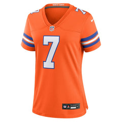 John Elway Denver Broncos Women's Mile High Collection 1977 Throwback Player Game Jersey - Orange - Nike