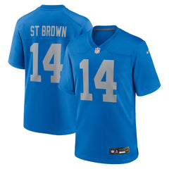 Amon-Ra St. Brown Detroit Lions Alternate Game Jersey - Blue - Nike
