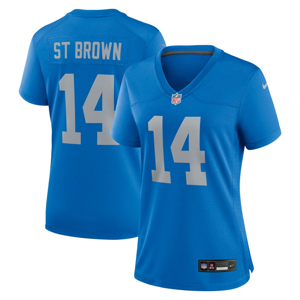 Amon-Ra St. Brown Detroit Lions Women's Alternate Game Jersey - Blue - Nike