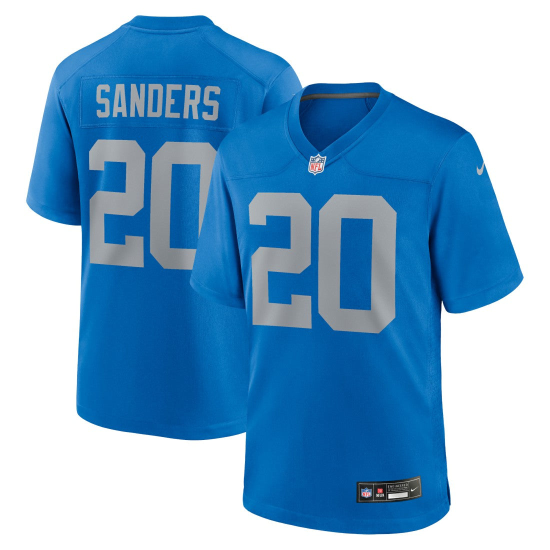 Barry Sanders Detroit Lions Alternate Game Jersey - Blue - Nike