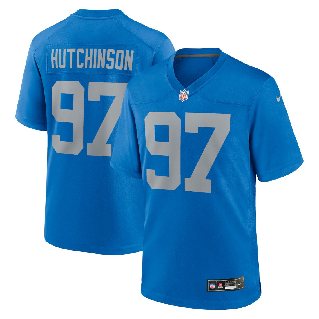Aidan Hutchinson Detroit Lions Alternate Game Jersey - Blue - Nike