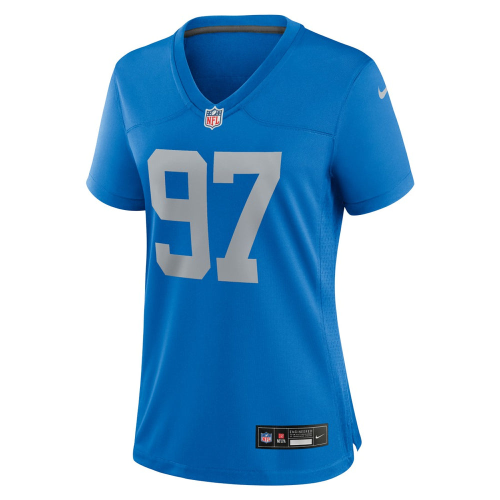 Aidan Hutchinson Detroit Lions Women's Alternate Game Jersey - Blue - Nike