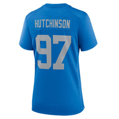 Aidan Hutchinson Detroit Lions Women's Alternate Game Jersey - Blue - Nike