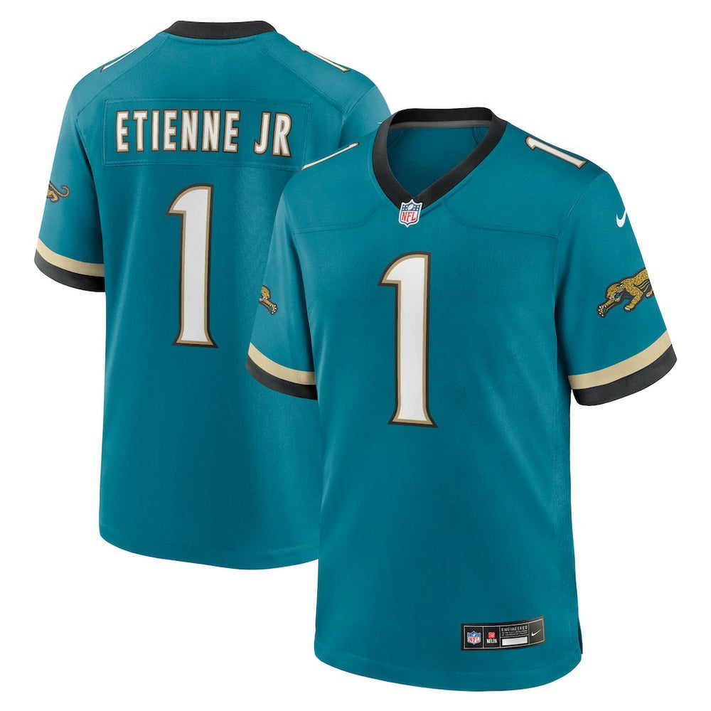 Travis Etienne Jr Jacksonville Jaguars Prowler Throwback Player Game Jersey - Teal - Nike