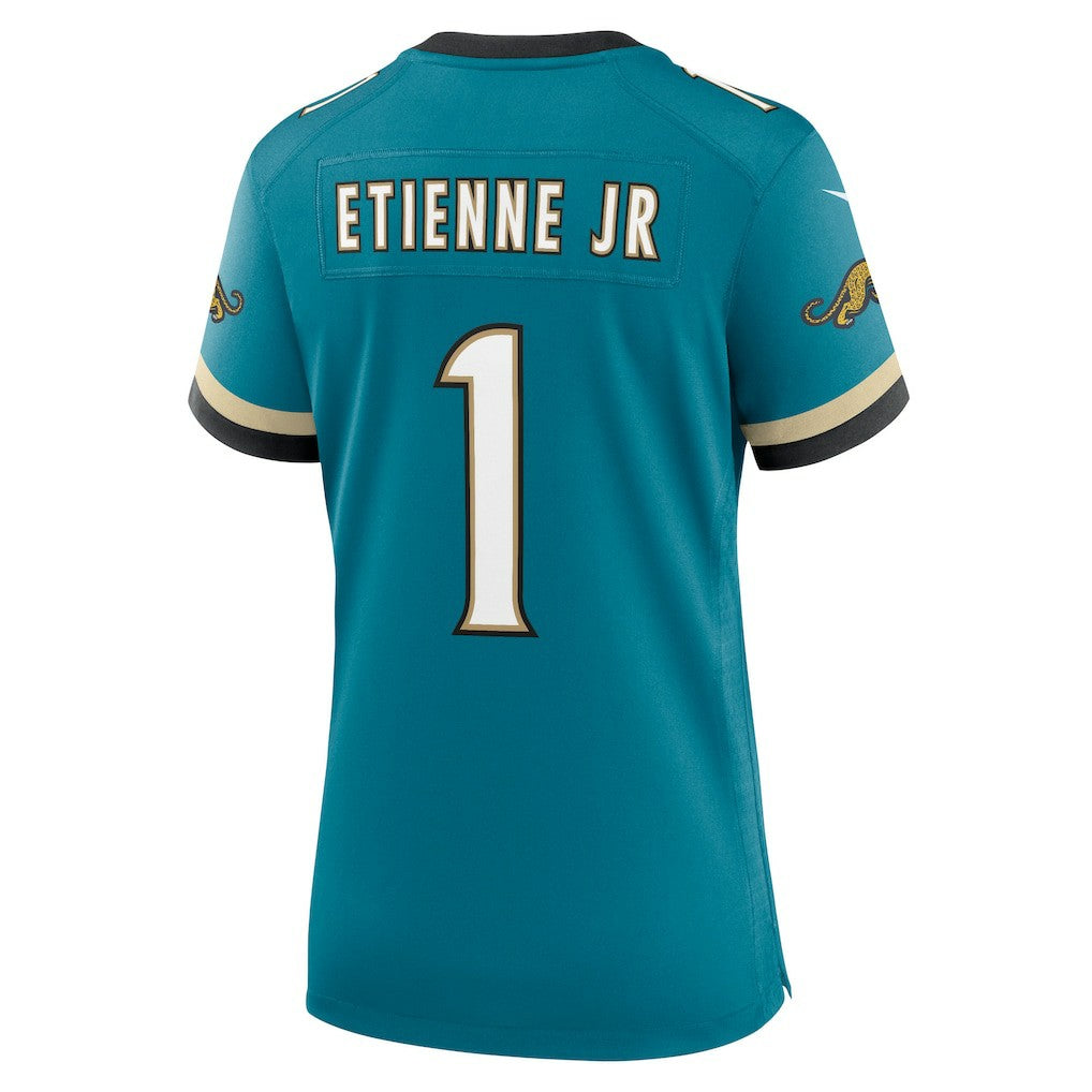Travis Etienne Jr Jacksonville Jaguars Women's Prowler Throwback Game Jersey - Teal - Nike