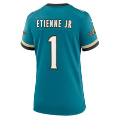 Travis Etienne Jr Jacksonville Jaguars Women's Prowler Throwback Game Jersey - Teal - Nike