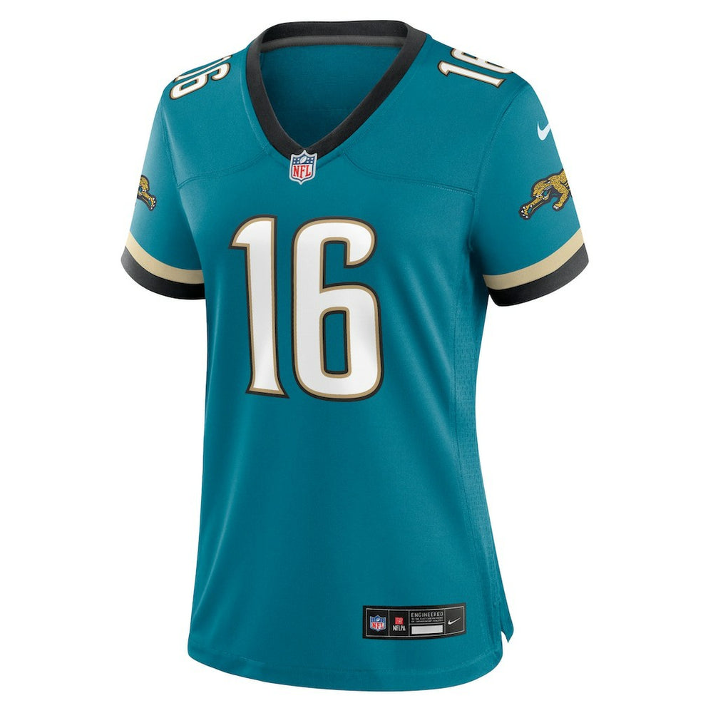 Trevor Lawrence Jacksonville Jaguars Women's Prowler Throwback Game Jersey - Teal - Nike