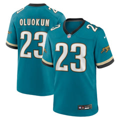 Foye Oluokun Jacksonville Jaguars Prowler Throwback Player Game Jersey - Teal - Nike
