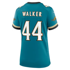 Travon Walker Jacksonville Jaguars Women's Prowler Throwback Game Jersey - Teal - Nike