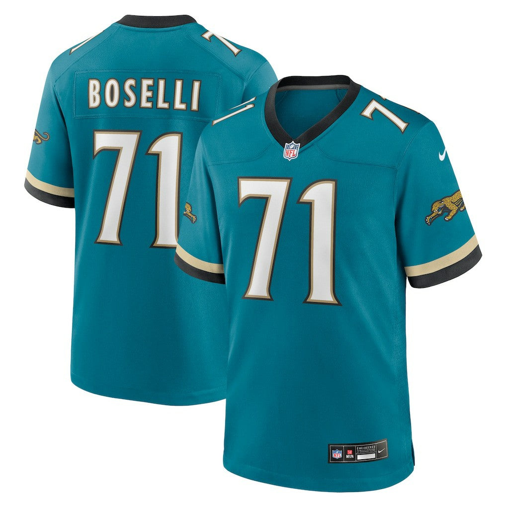 Tony Boselli Jacksonville Jaguars Prowler Throwback Retired Player Game Jersey - Teal - Nike