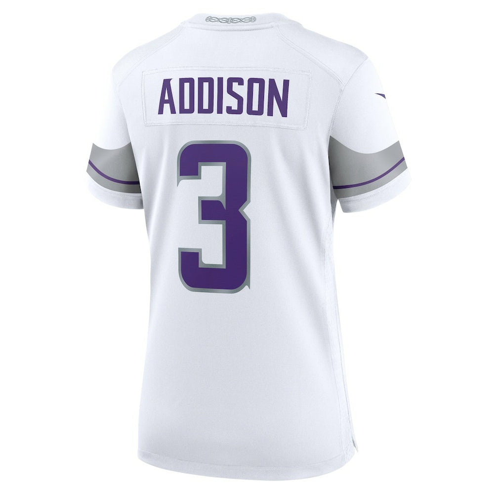 Jordan Addison Minnesota Vikings Women's Alternate Game Player Jersey - White - Nike