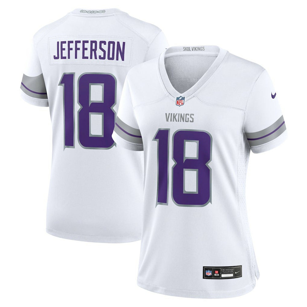 Justin Jefferson Minnesota Vikings Women's Alternate Game Player Jersey - White - Nike