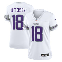 Justin Jefferson Minnesota Vikings Women's Alternate Game Player Jersey - White - Nike