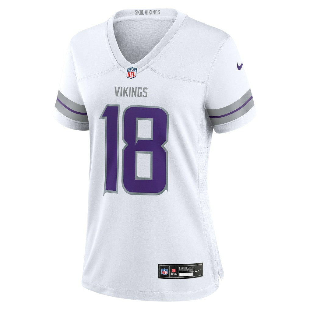 Justin Jefferson Minnesota Vikings Women's Alternate Game Player Jersey - White - Nike