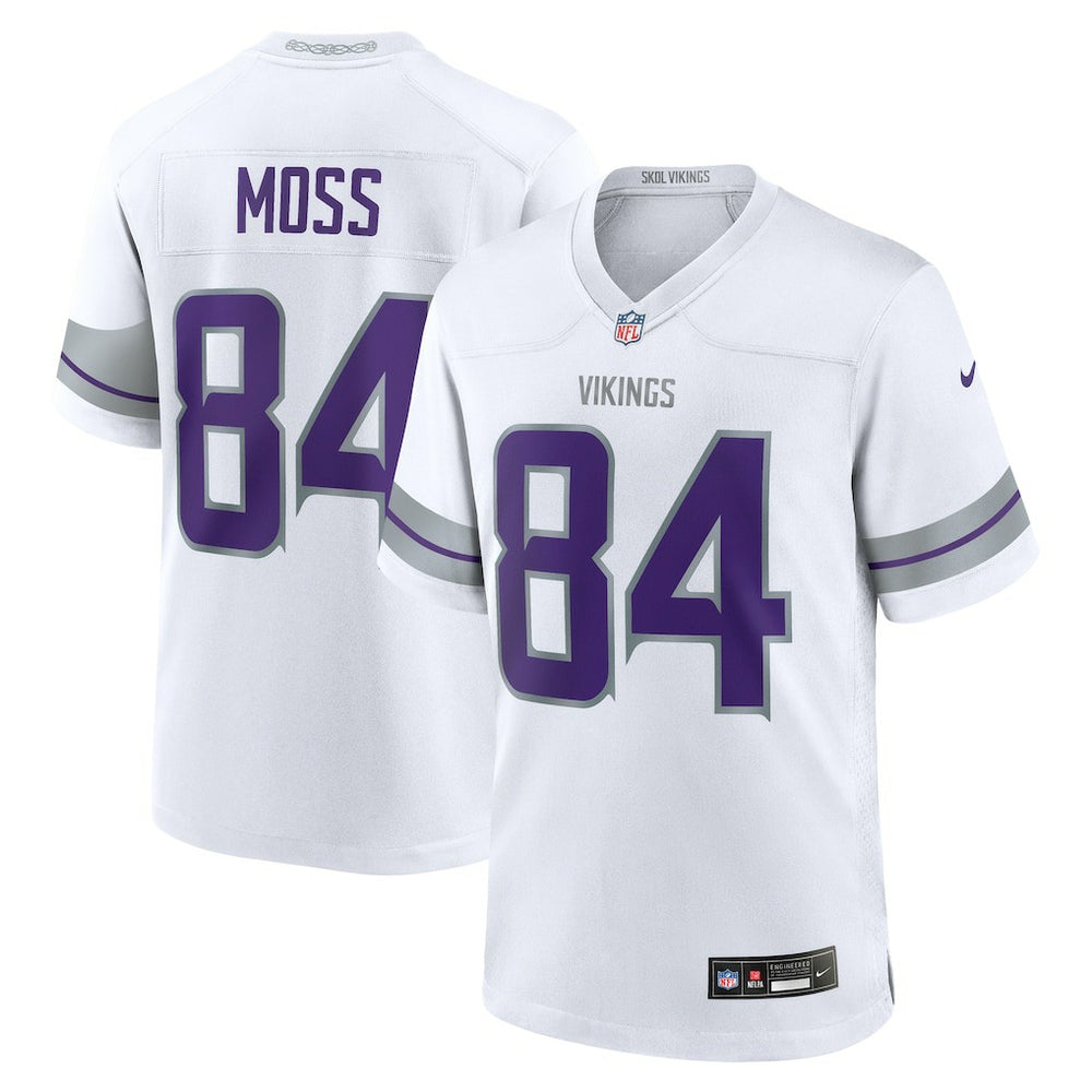 Randy Moss Minnesota Vikings Alternate Retired Player Game Jersey - White - Nike