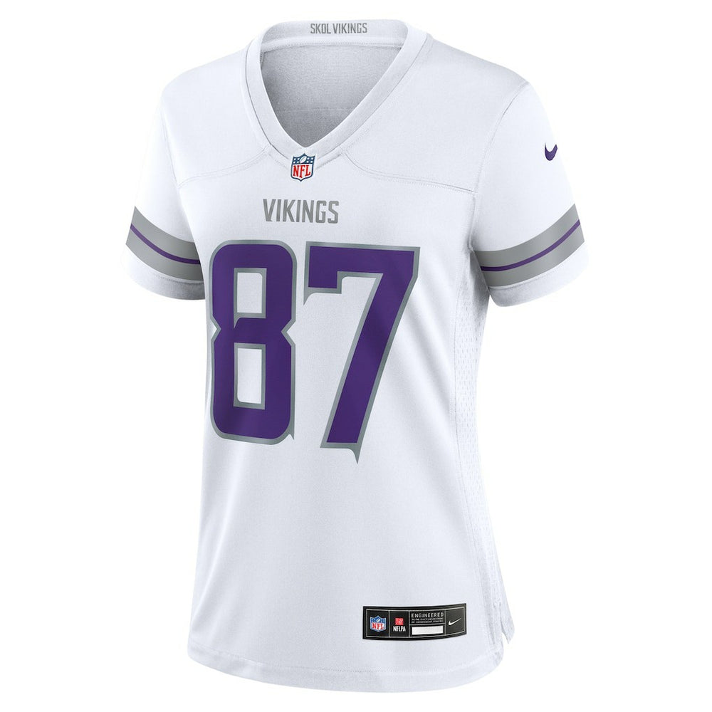 T.J. Hockenson Minnesota Vikings Women's Alternate Game Player Jersey - White - Nike