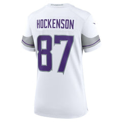 T.J. Hockenson Minnesota Vikings Women's Alternate Game Player Jersey - White - Nike