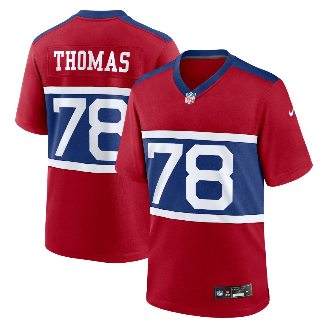 Andrew Thomas New York Giants Alternate Player Game Jersey - Century Red - Nike
