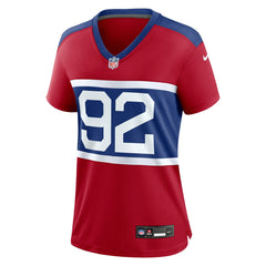 Michael Strahan New York Giants Women's Alternate Retired Player Game Jersey - Century Red - Nike