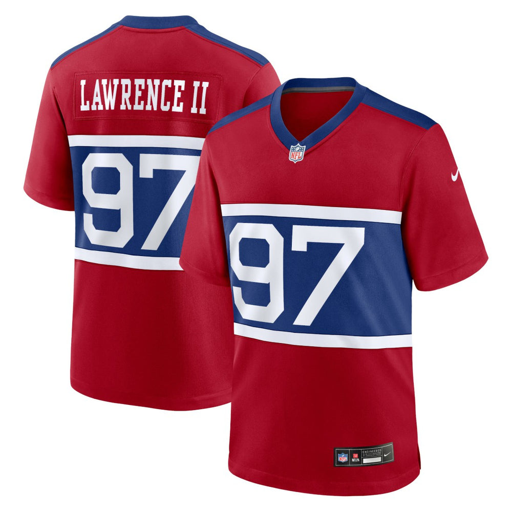 Dexter Lawrence II New York Giants Alternate Player Game Jersey - Century Red - Nike