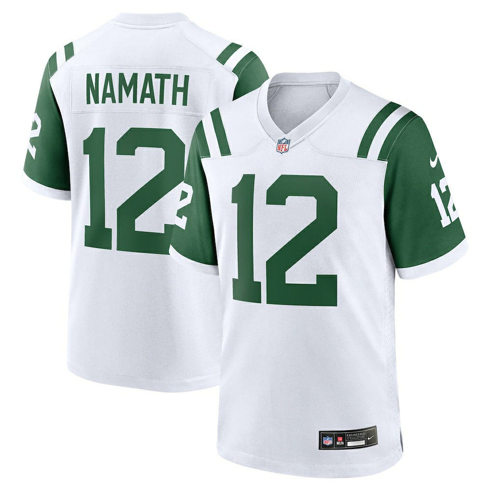 Joe Namath New York Jets Classic Alternate Retired Player Game Jersey - White - Nike