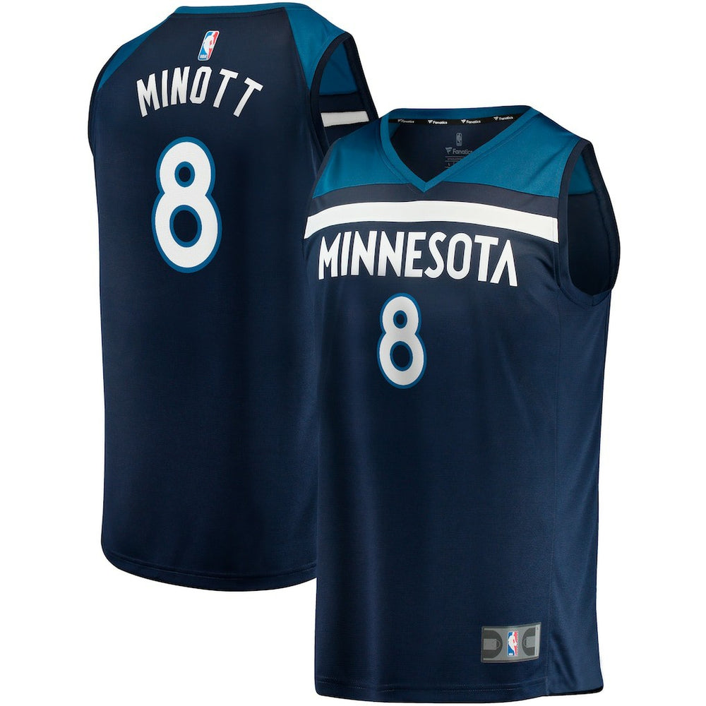 Fanatics Josh Minott Minnesota Timberwolves Fast Break Player Jersey Icon Edition Navy