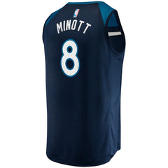 Fanatics Josh Minott Minnesota Timberwolves Fast Break Player Jersey Icon Edition Navy