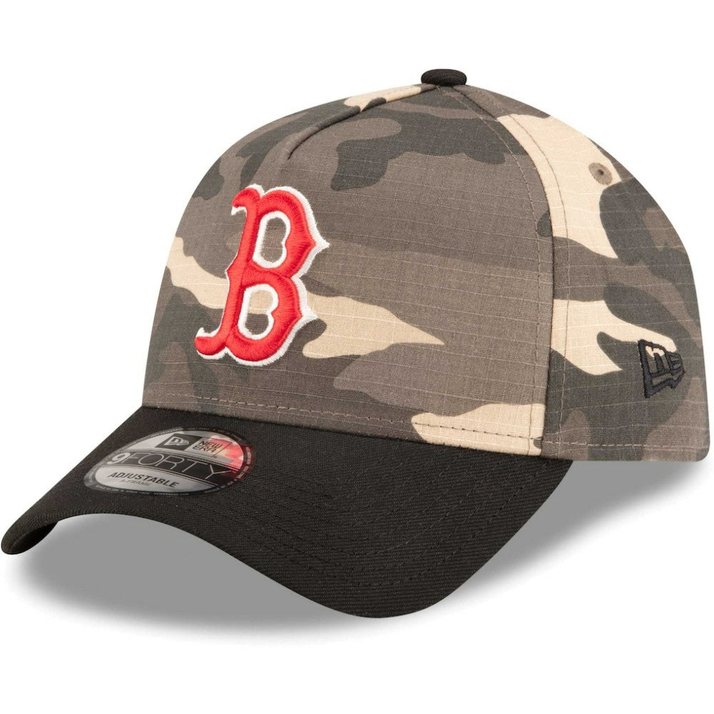 Boston Red Sox New Era Camo Crown A-Frame 9FORTY Adjustable Hat for sale
