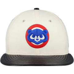 Chicago Cubs New Era Game Night Leather Visor 59FIFTY Fitted Hat Near Me