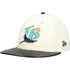 Tampa Bay Rays New Era Game Night Leather Visor 59FIFTY Fitted Hat Sale
