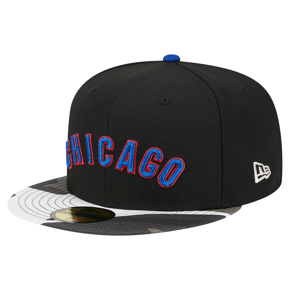 Chicago Cubs New Era Metallic Camo 59FIFTY Fitted Hat for sale