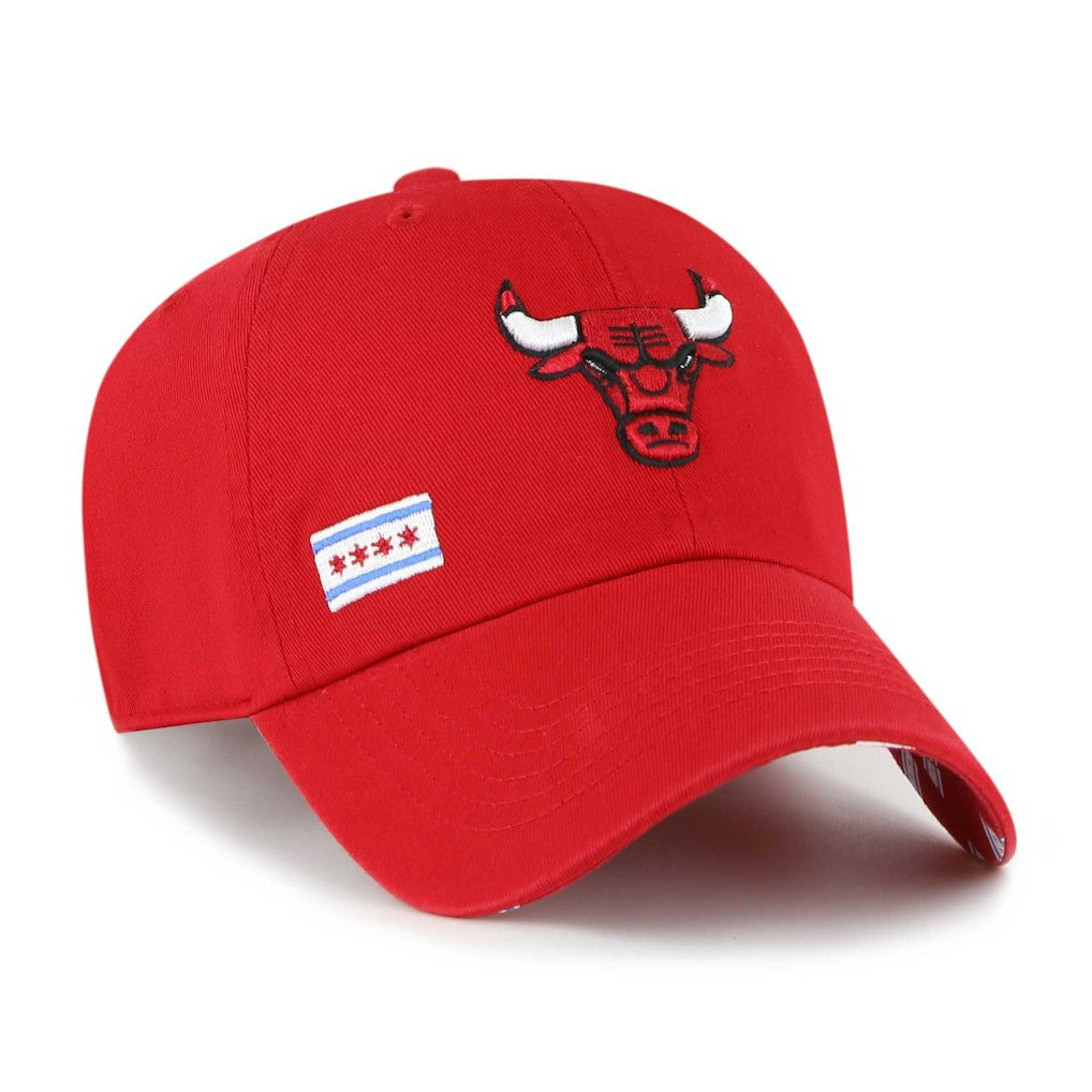 47 brand Chicago Bulls '47 Women's Confetti Undervisor Clean Up Adjustable Hat Red