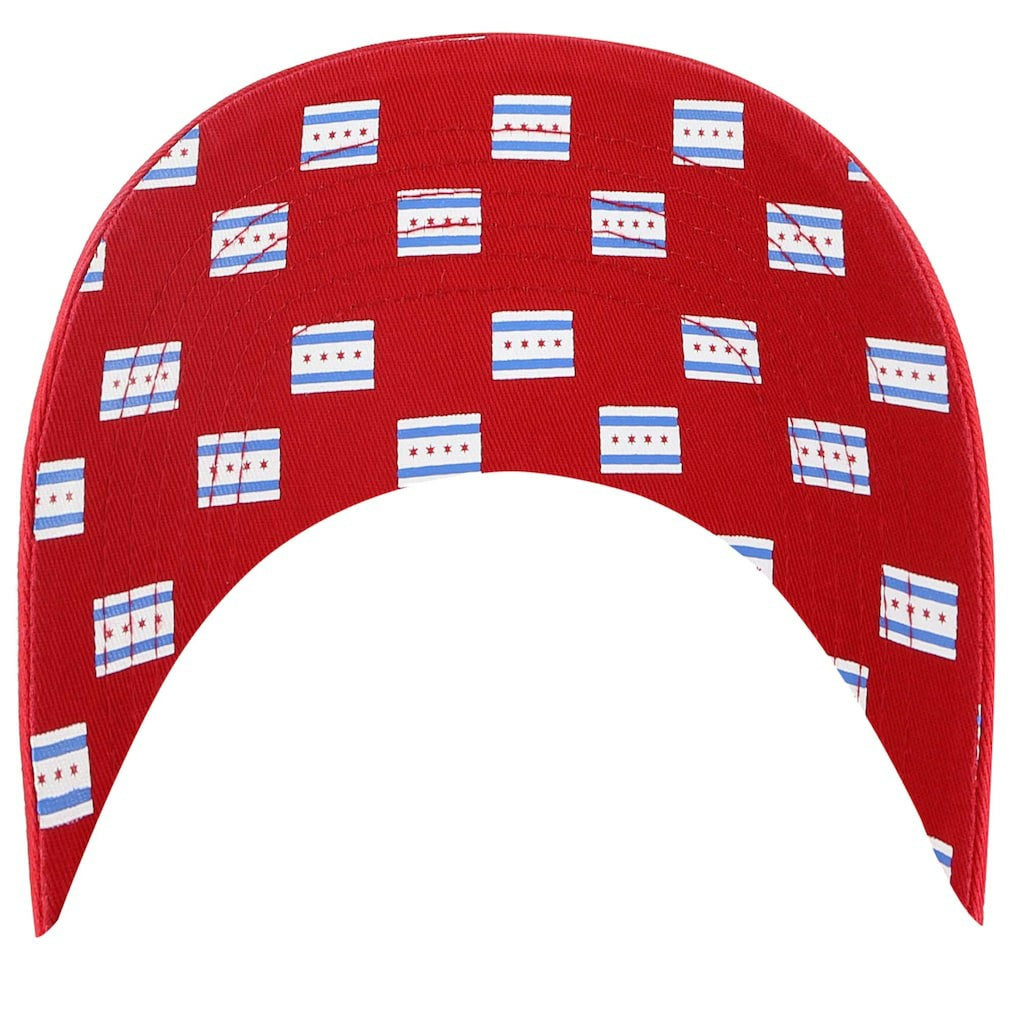 47 brand Chicago Bulls '47 Women's Confetti Undervisor Clean Up Adjustable Hat Red