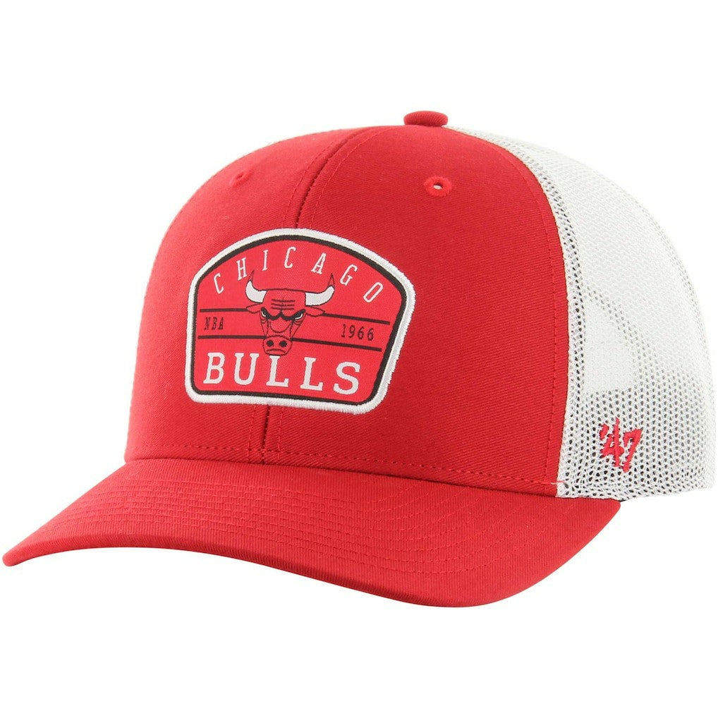 47 brand Chicago Bulls '47 Semi Patch Trucker Adjustable Hat Red