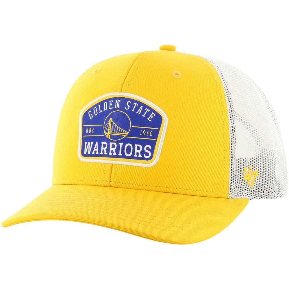 47 brand Golden State Warriors '47 Semi Patch Trucker Adjustable Hat Gold