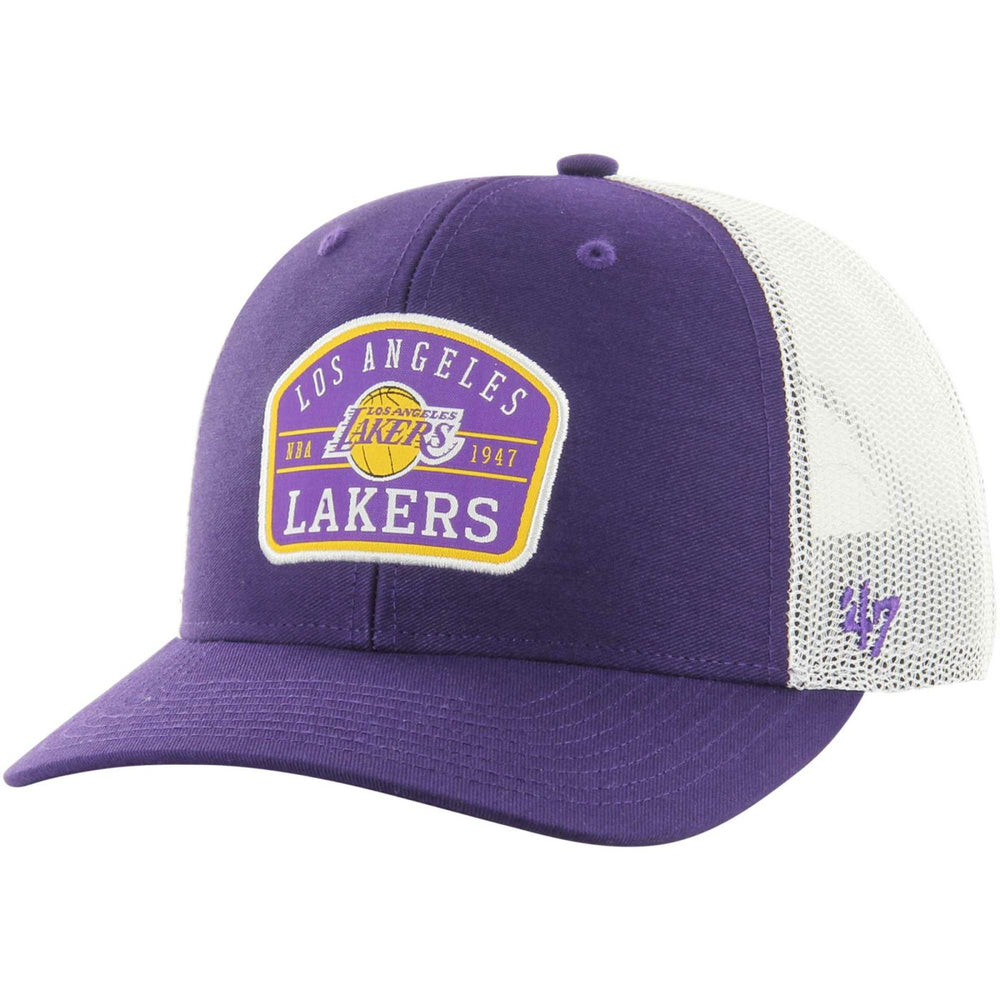47 brand Los Angeles Lakers '47 Semi Patch Trucker Adjustable Hat Purple